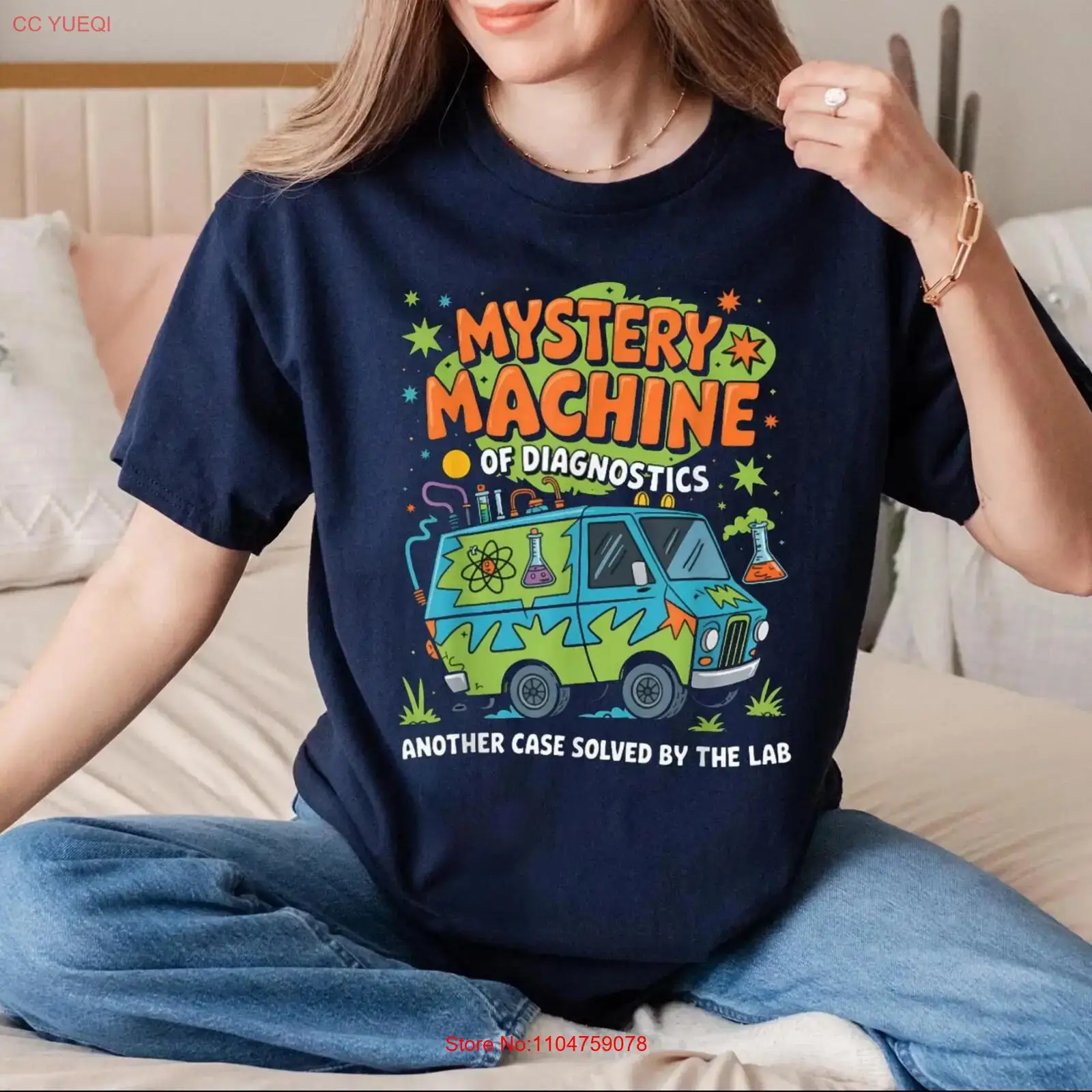 Medical Lab Week 2025 - 診断用ミステリーマシンTシャツ ラボウィーク2025 面白い医療技術 ヴィンテージ ウォッシュドデザイナー服 オム