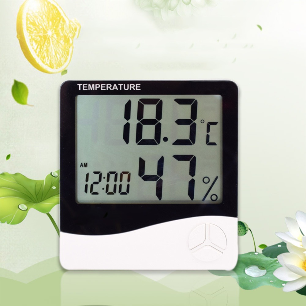 大型表示画面、屋内用温度計、壁掛け式、アラーム機能付き、温度 - Thermometer Digital のレビューと価格
