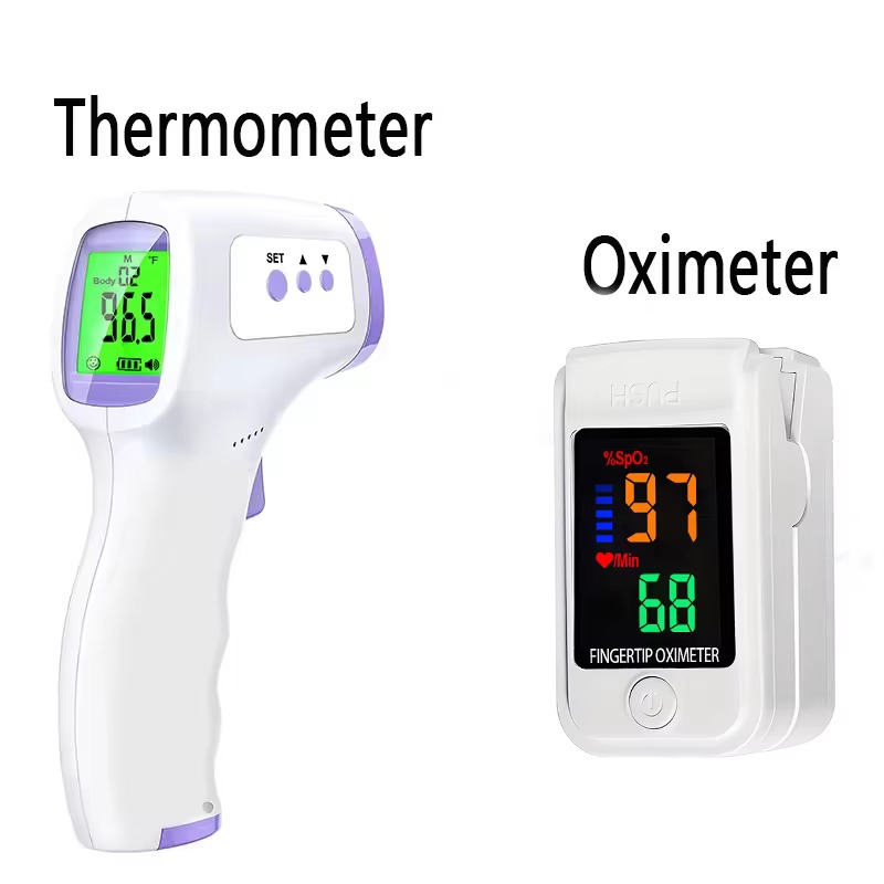 非接触型赤外線額温度計または指先式パルスオキシメーター。体温 - Pulse Oximeter のレビューと価格