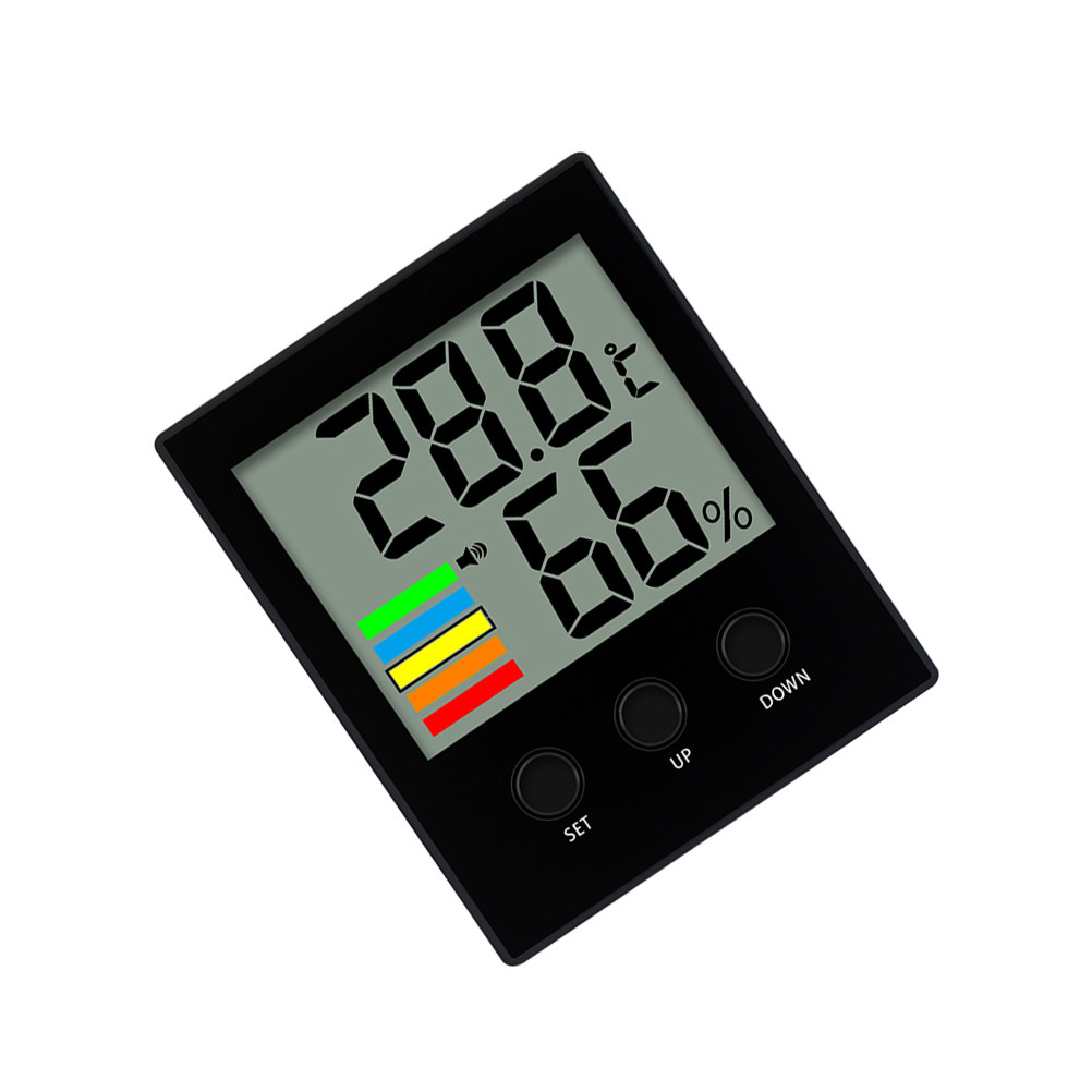 アラーム機能付きデジタル温湿度計。大型LCDスクリーン、24 - Thermometer Digital のレビューと価格