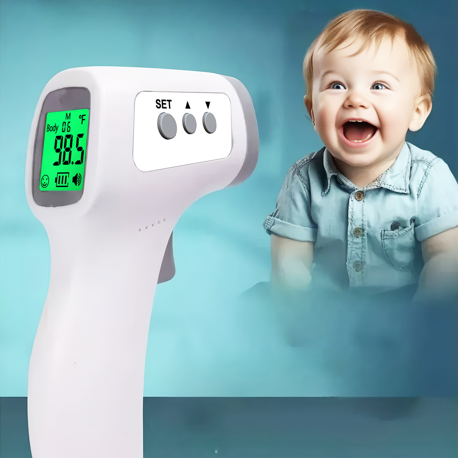 携帯用医療用体温計＆酸素飽和度計セット |   非接触式耳式 - Pulse Oximeter のレビューと価格