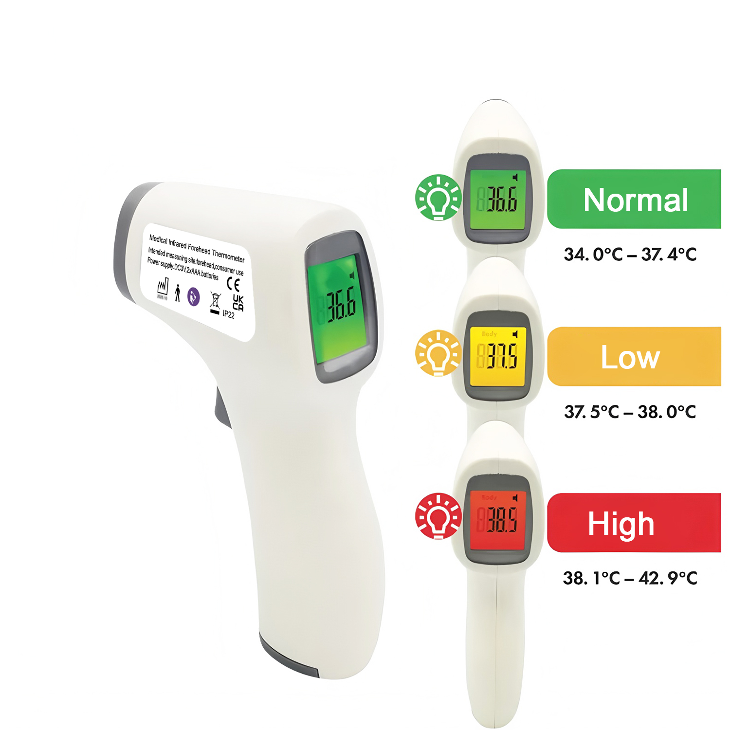 携帯用医療用体温計＆酸素飽和度計セット |   非接触式耳式 - Pulse Oximeter のレビューと価格