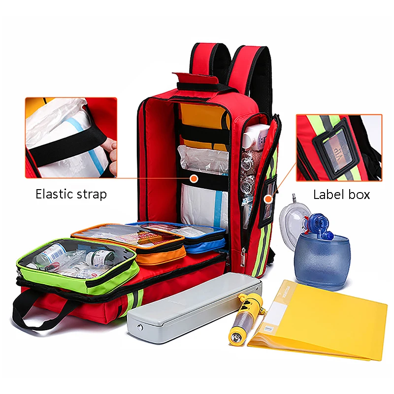 緊急救助用バックパック、大容量、整理された収納、応急処置キッ - First Aid Kit のレビューと価格